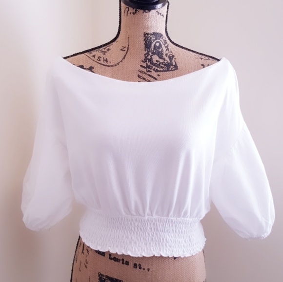 H&M Tops - H&M Off Shoulder Crop Top